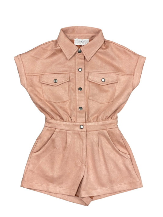 Suede Romper
