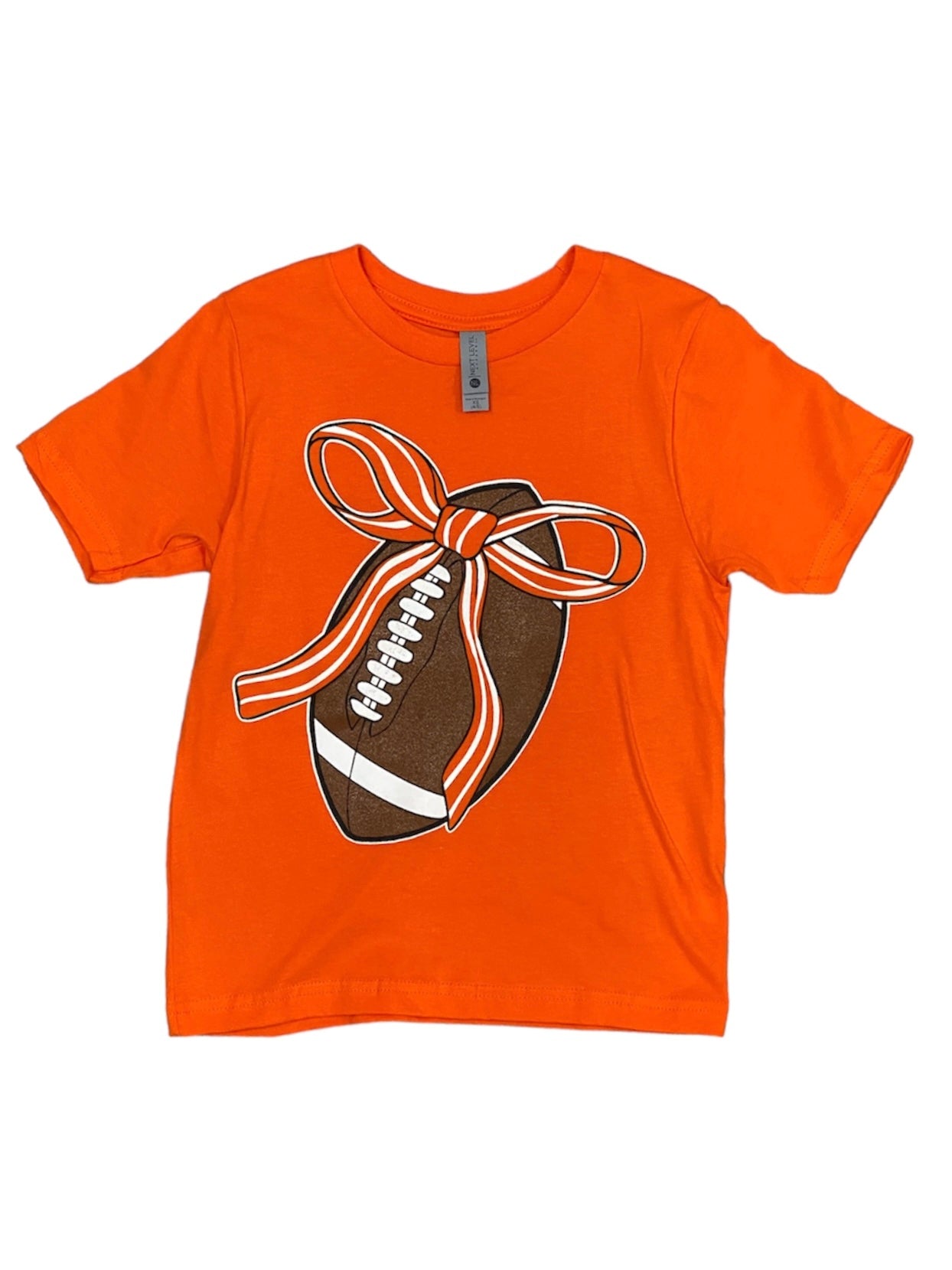 Orange Football Tee