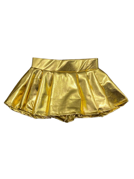 Gold Metallic Skort