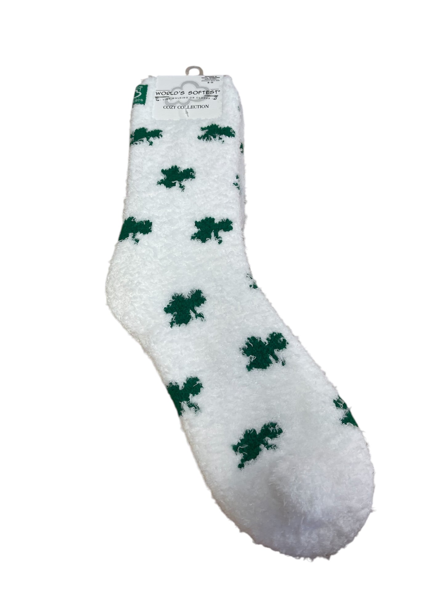 Clover Fuzzy Socks