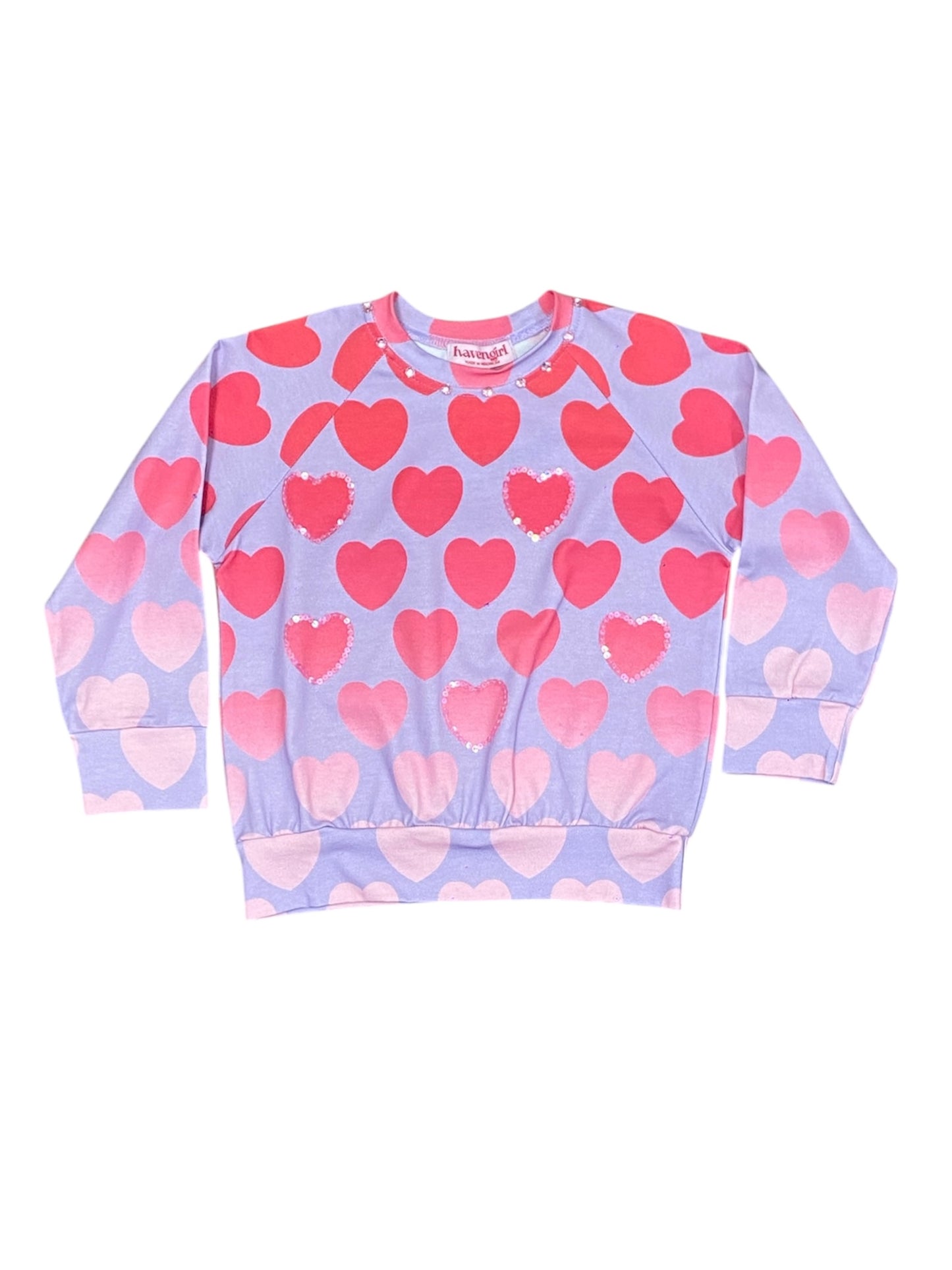 All Over Heart Sweatshirt