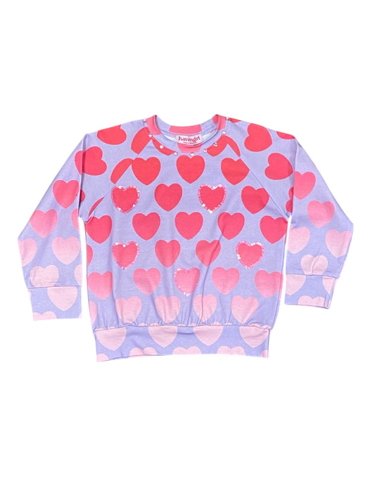 All Over Heart Sweatshirt
