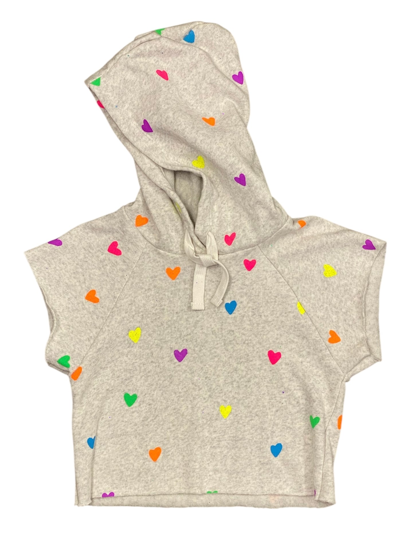 Light Gray Multi Heart Hoodie