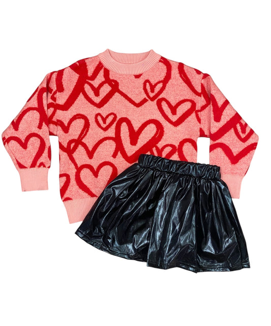Big Hearts Crewneck Sweater