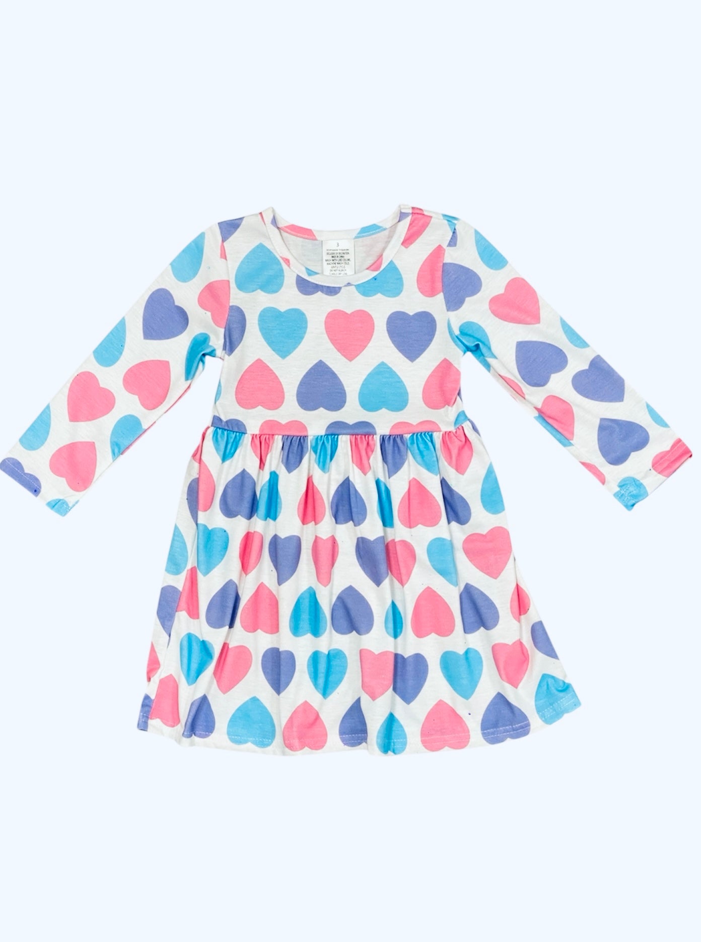 Multi Heart Twirl Dress