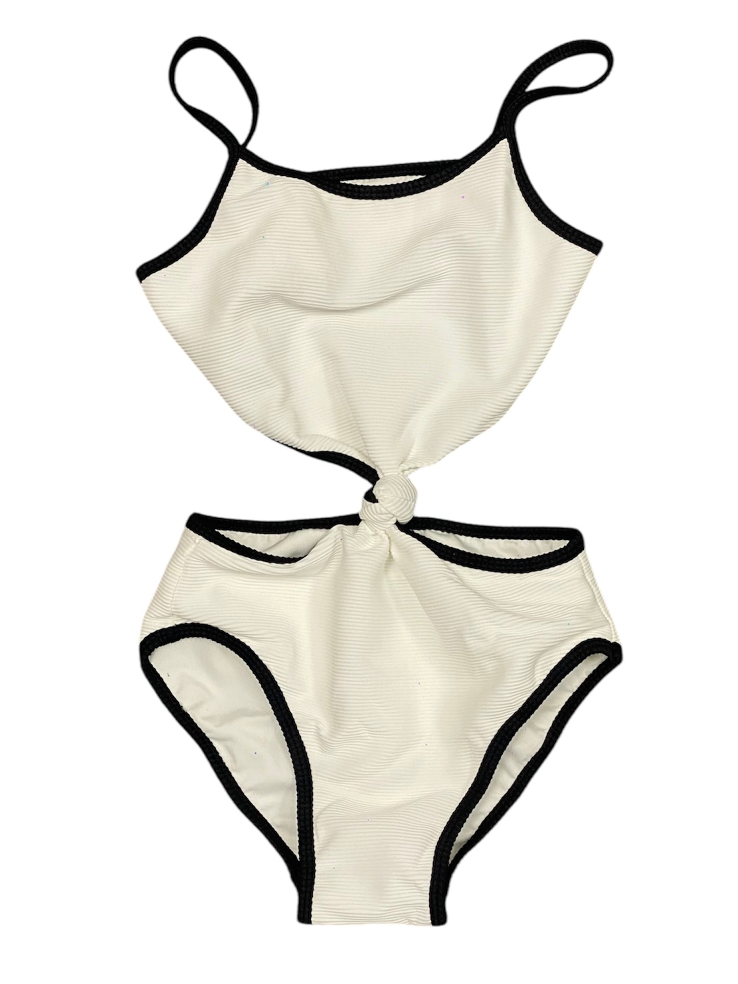 Black & White Rib Swimsuit