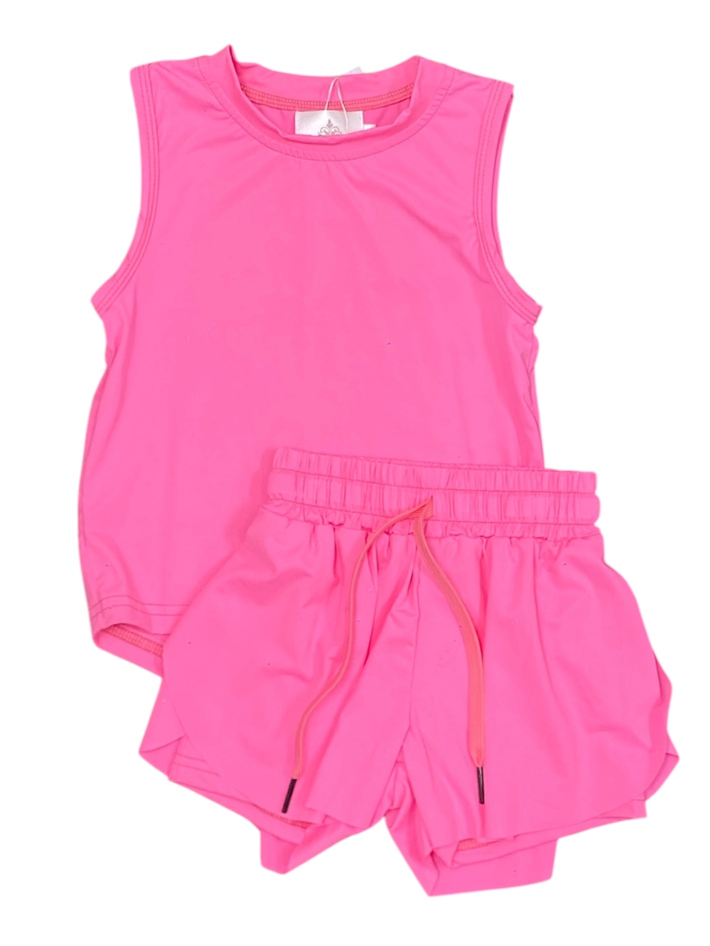 Neon Pink Butterfly Shorts