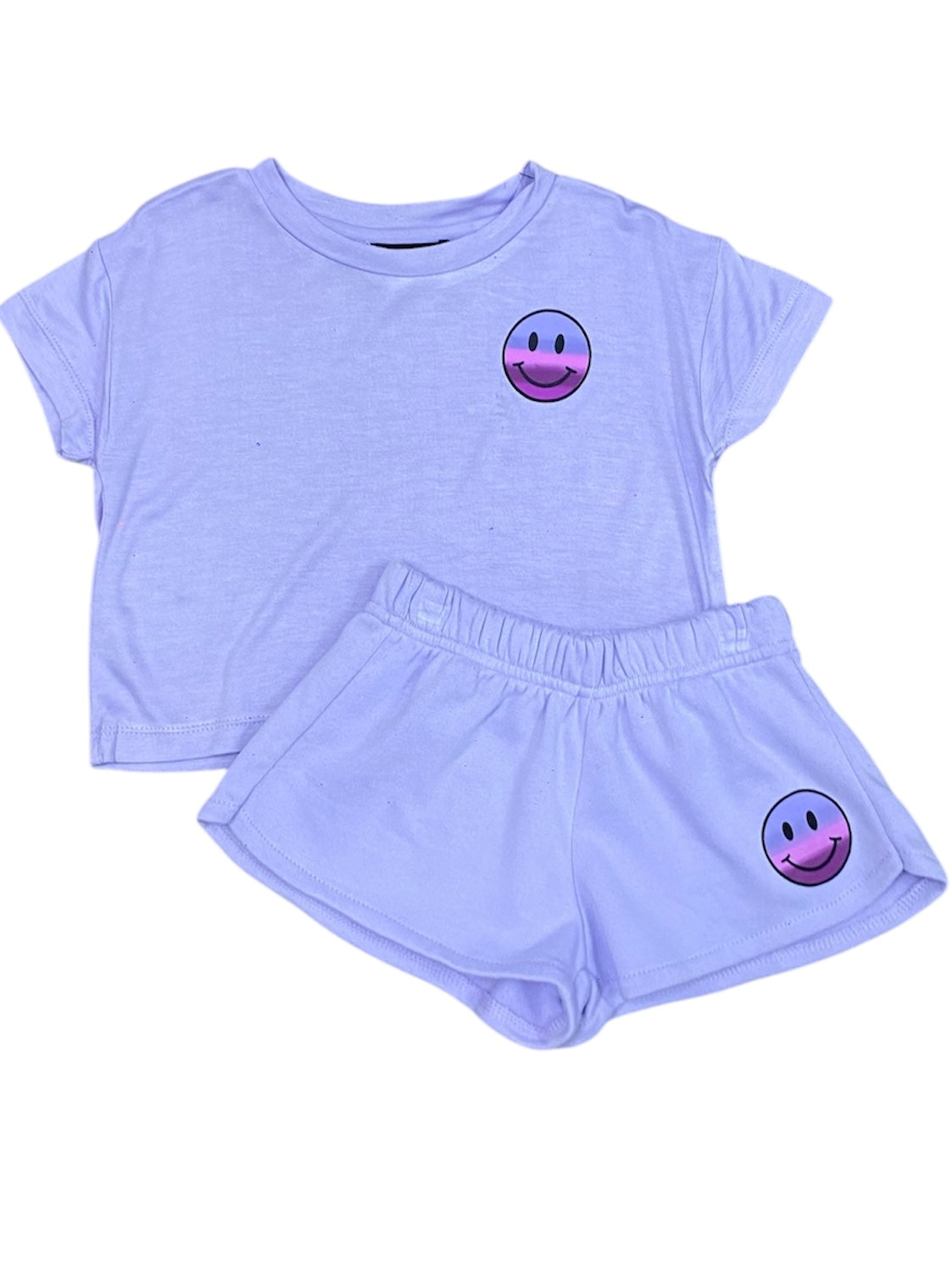 Smile Face Lavender Top
