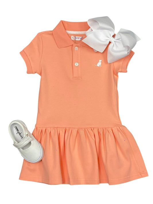 Polo Dress-Peach