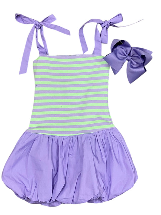 Lavender Bubble Mini Dress