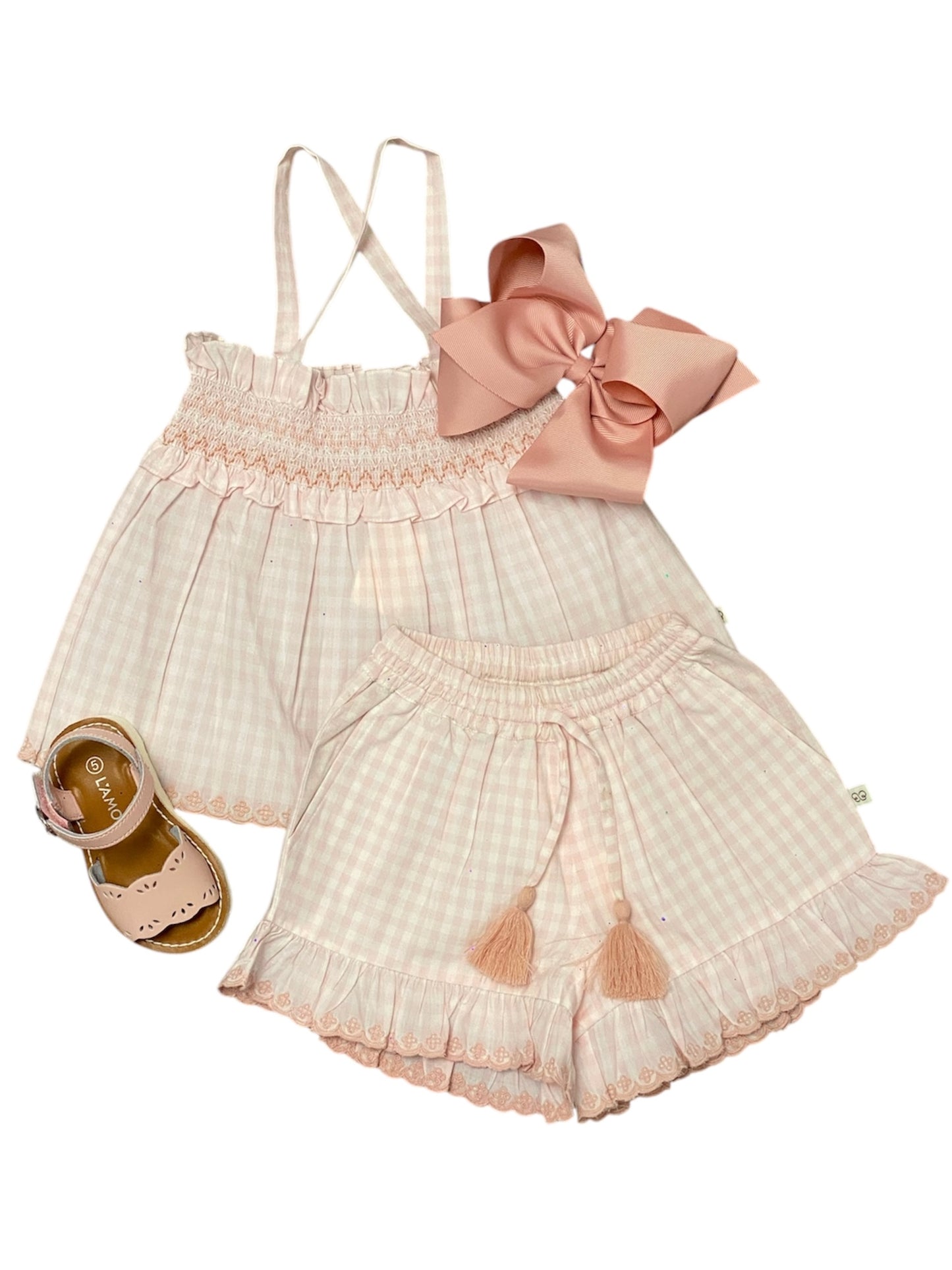 Pink Gingham Olivia Blouse