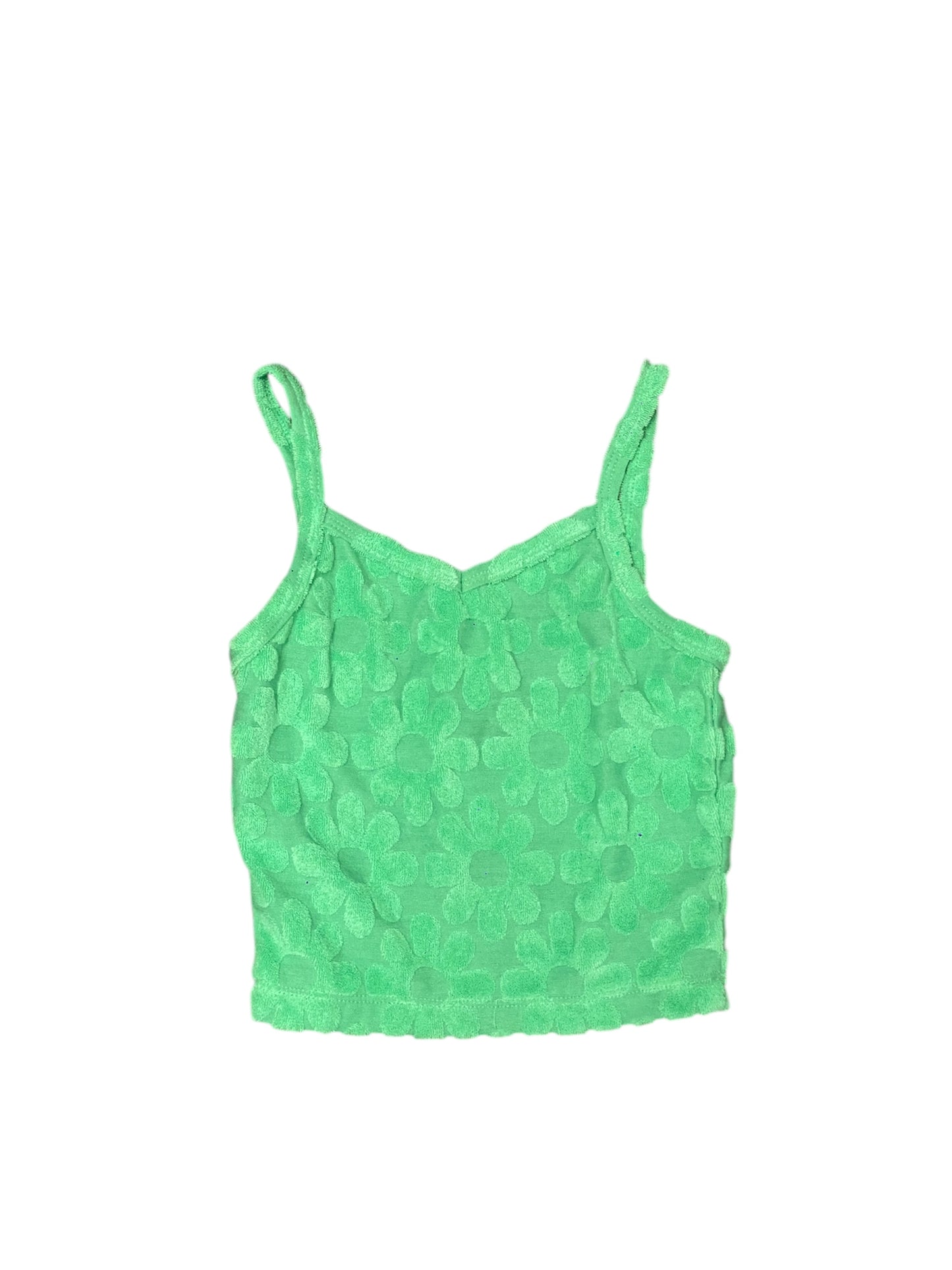 Green Terry Daisy Tank
