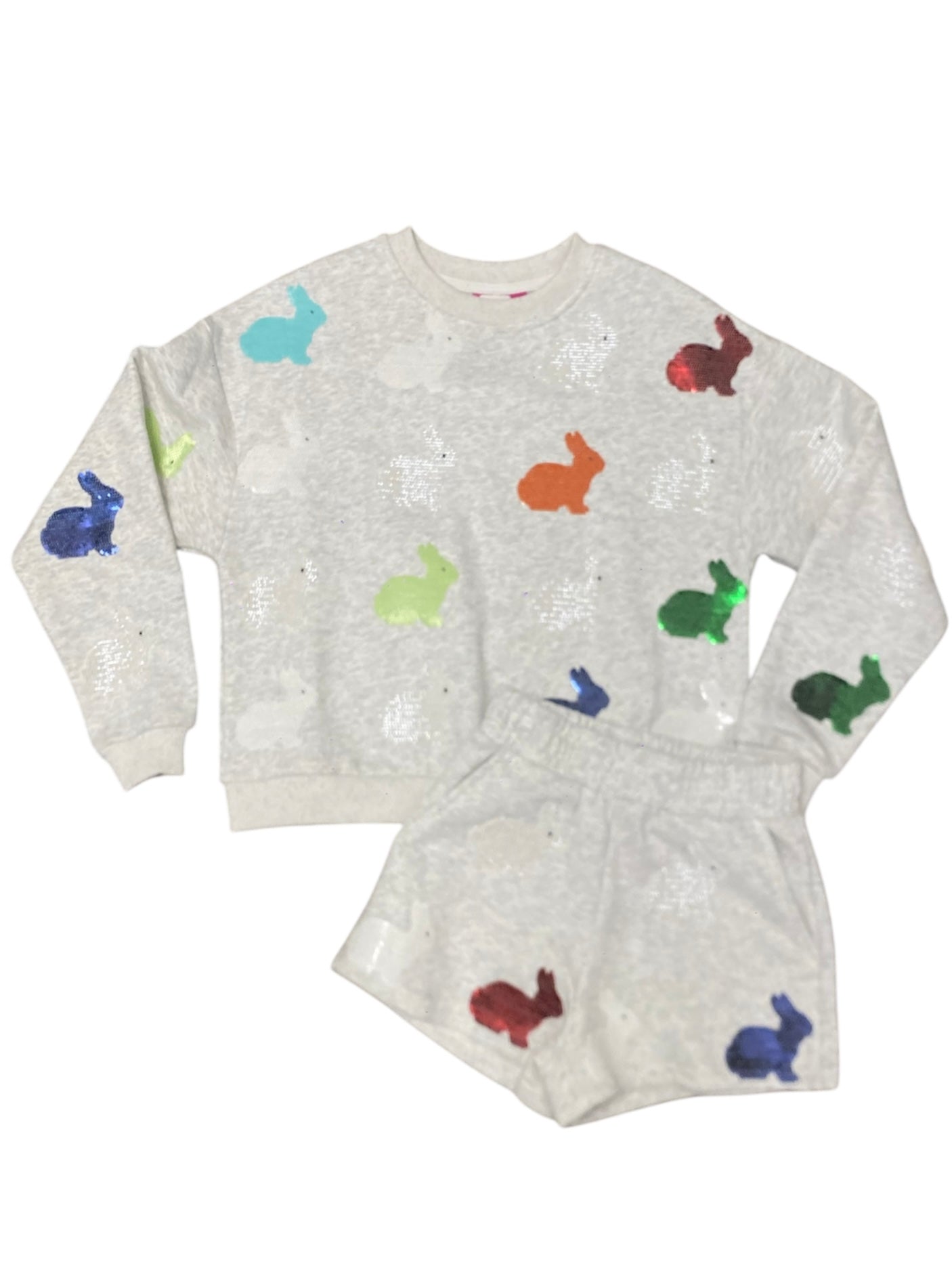 Grey Multi Bunny Sequin Set