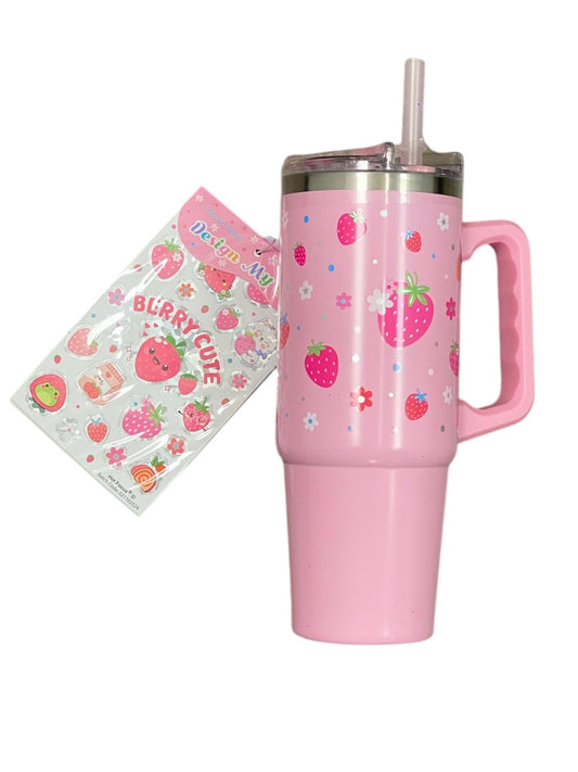 Stainless Steel Tumblr Strawberry