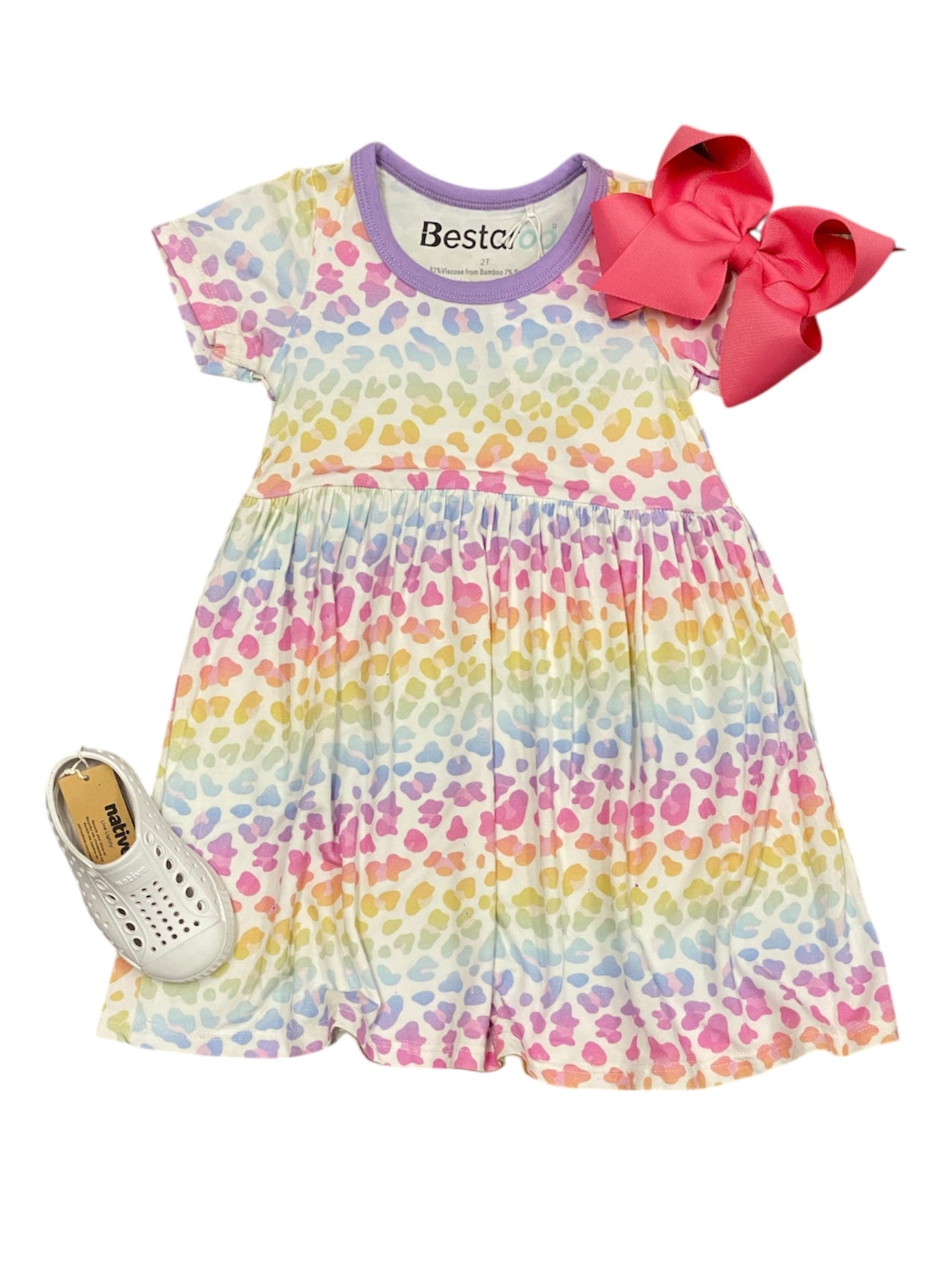 Rainbow Leopard Dress
