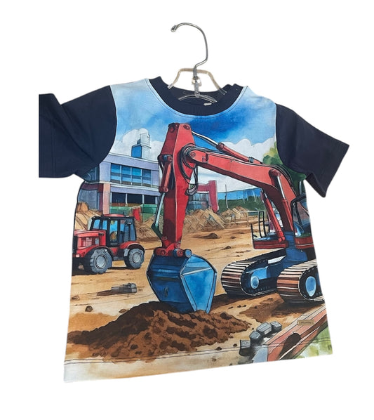Red Construction Tee