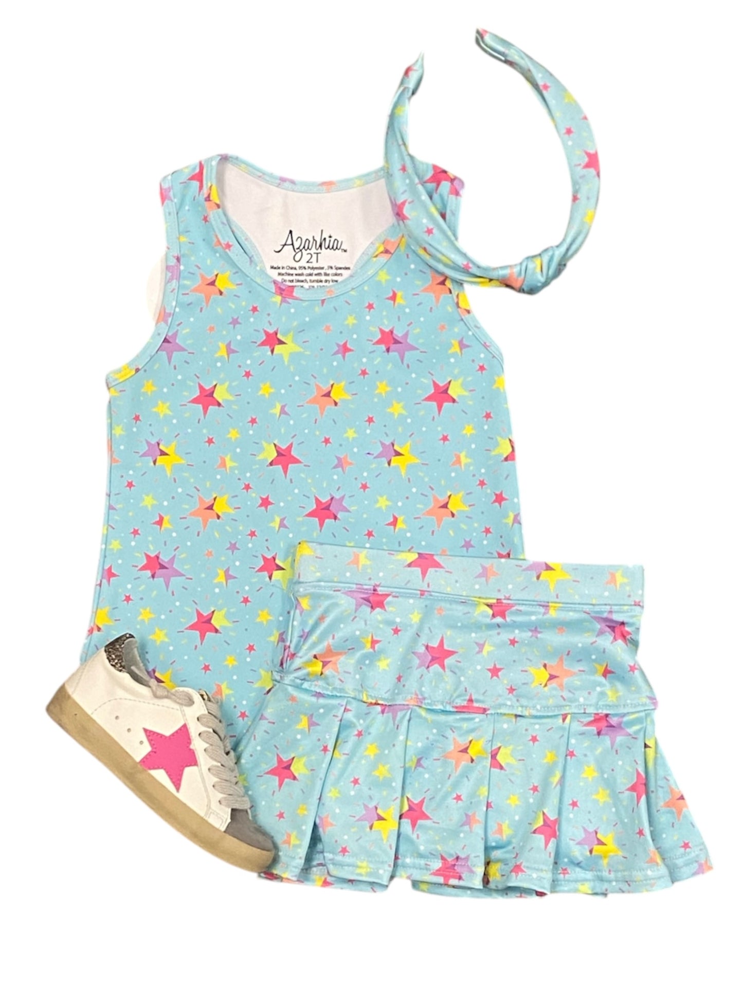 Starburst Spring Tennis Skort