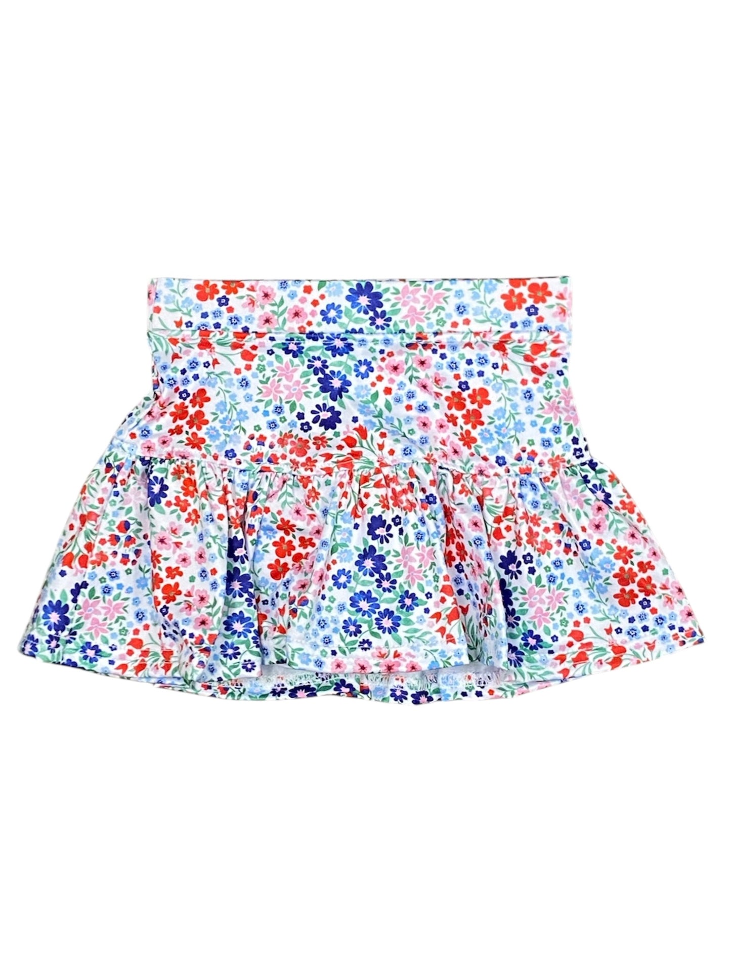 Liberty Flower Gathered Skort
