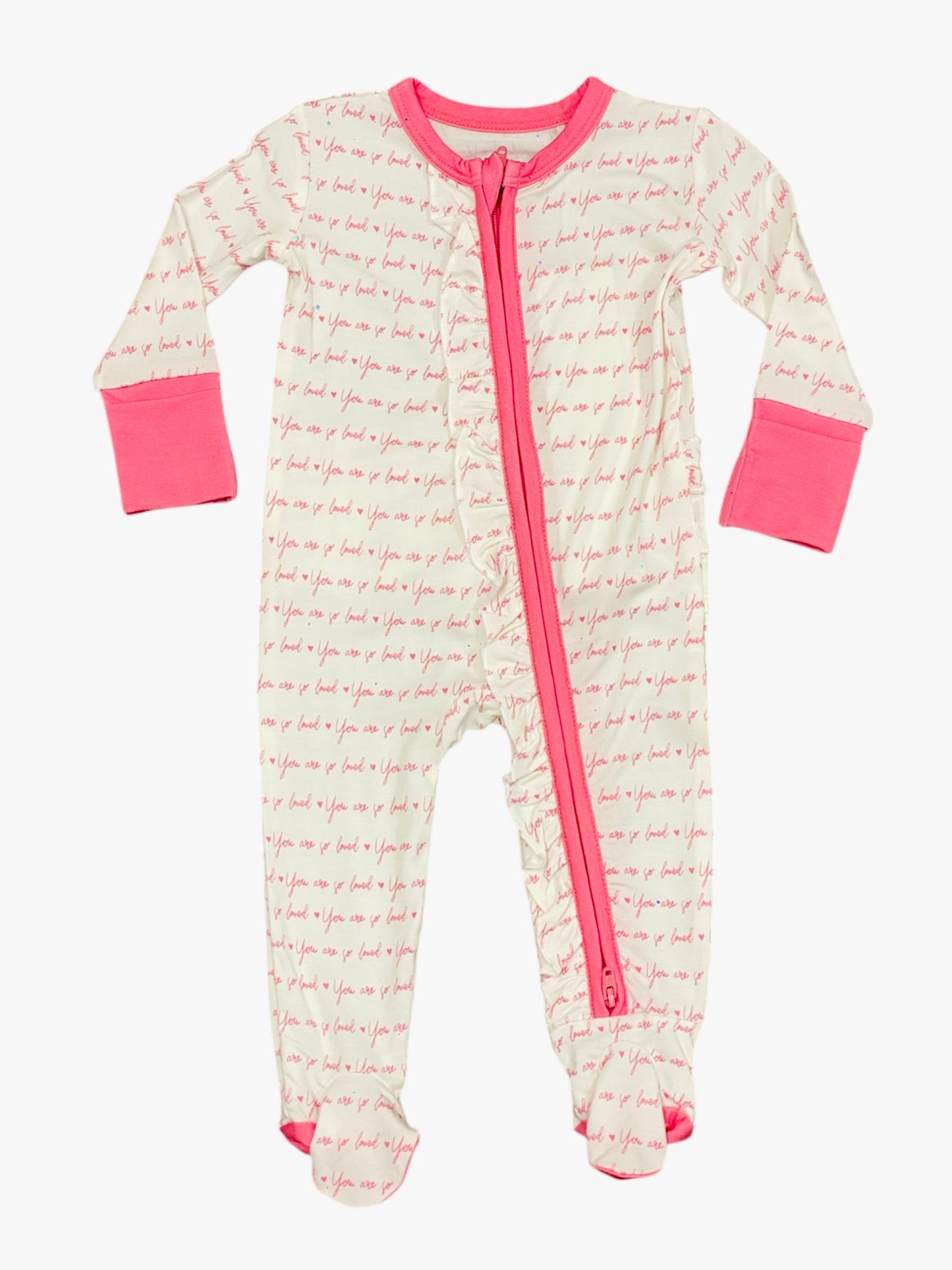 So Loved Pink Footie