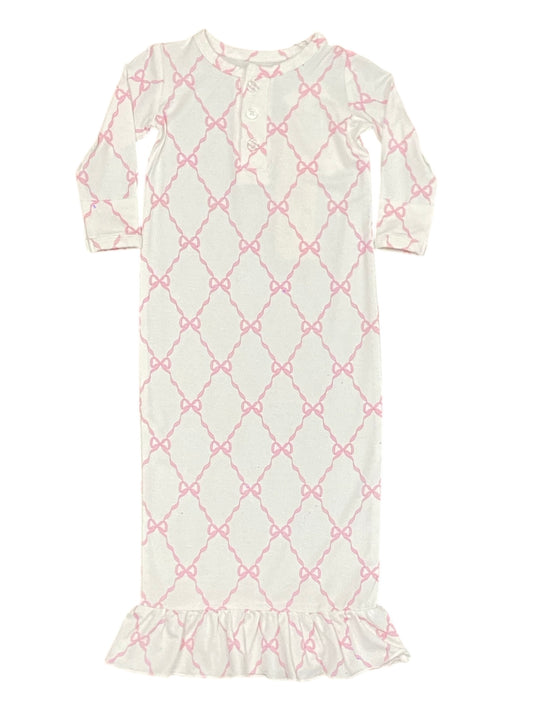 Bow Trellis Baby Gown