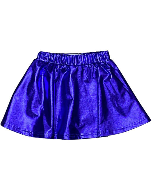 Royal Metallic Skort