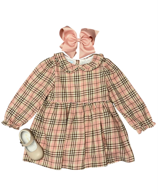 Autumn Rose Plaid Marcy Dress