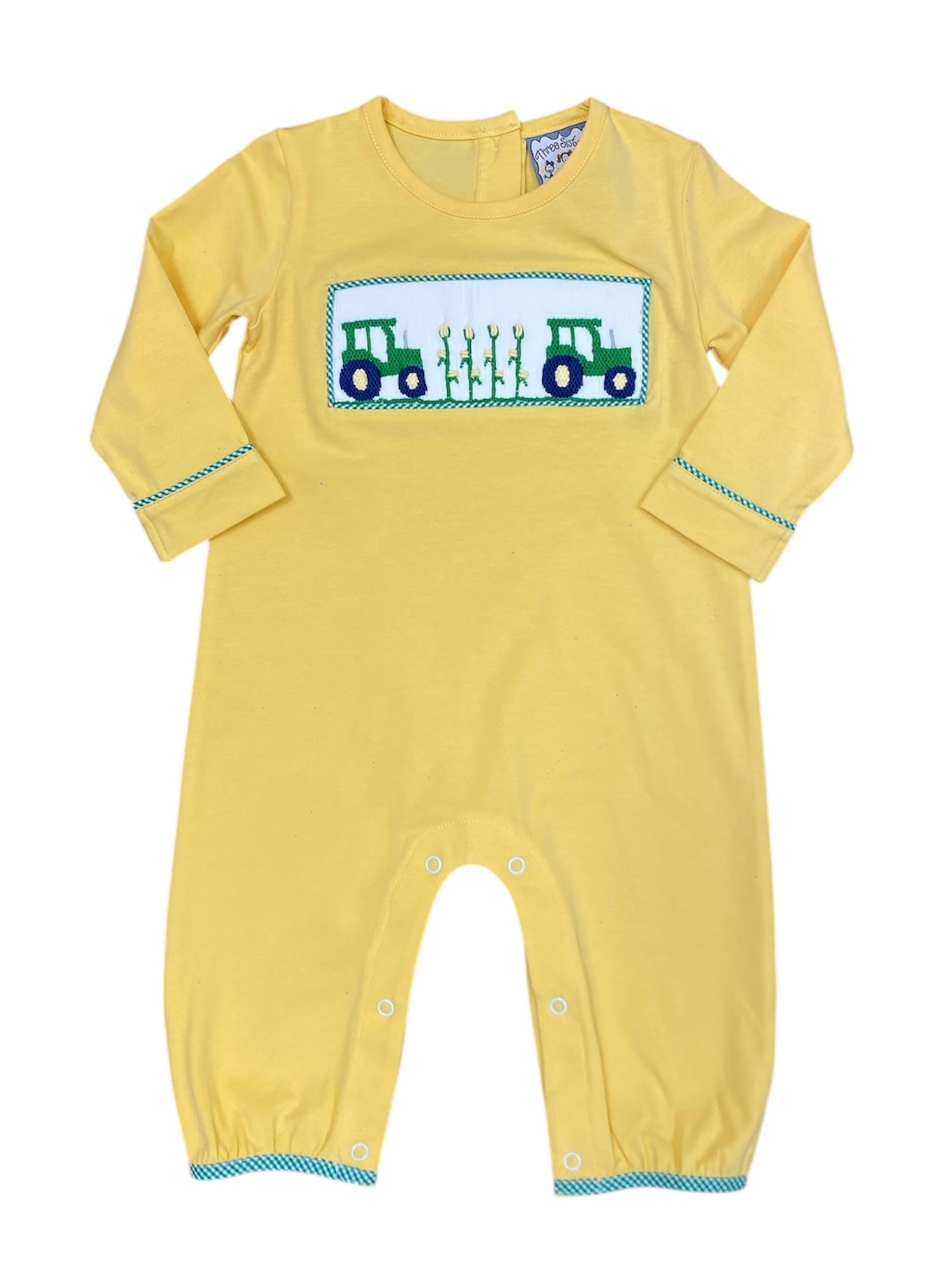 Harvest Time Smocked Boys Romper