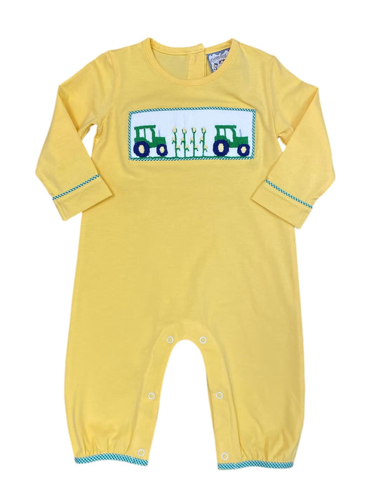 Harvest Time Smocked Boys Romper