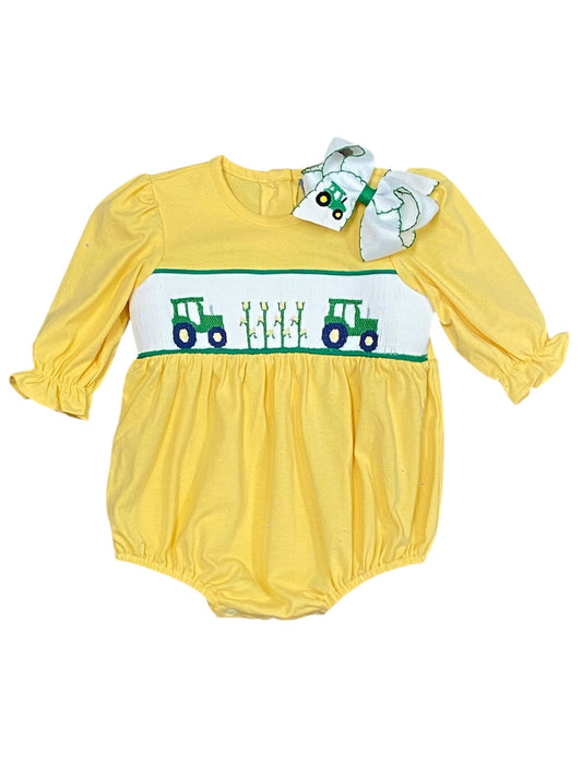 Harvest Time Smocked LS Bubble