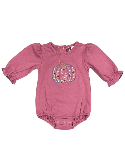 Floral Pumpkin Embroidered Bubble