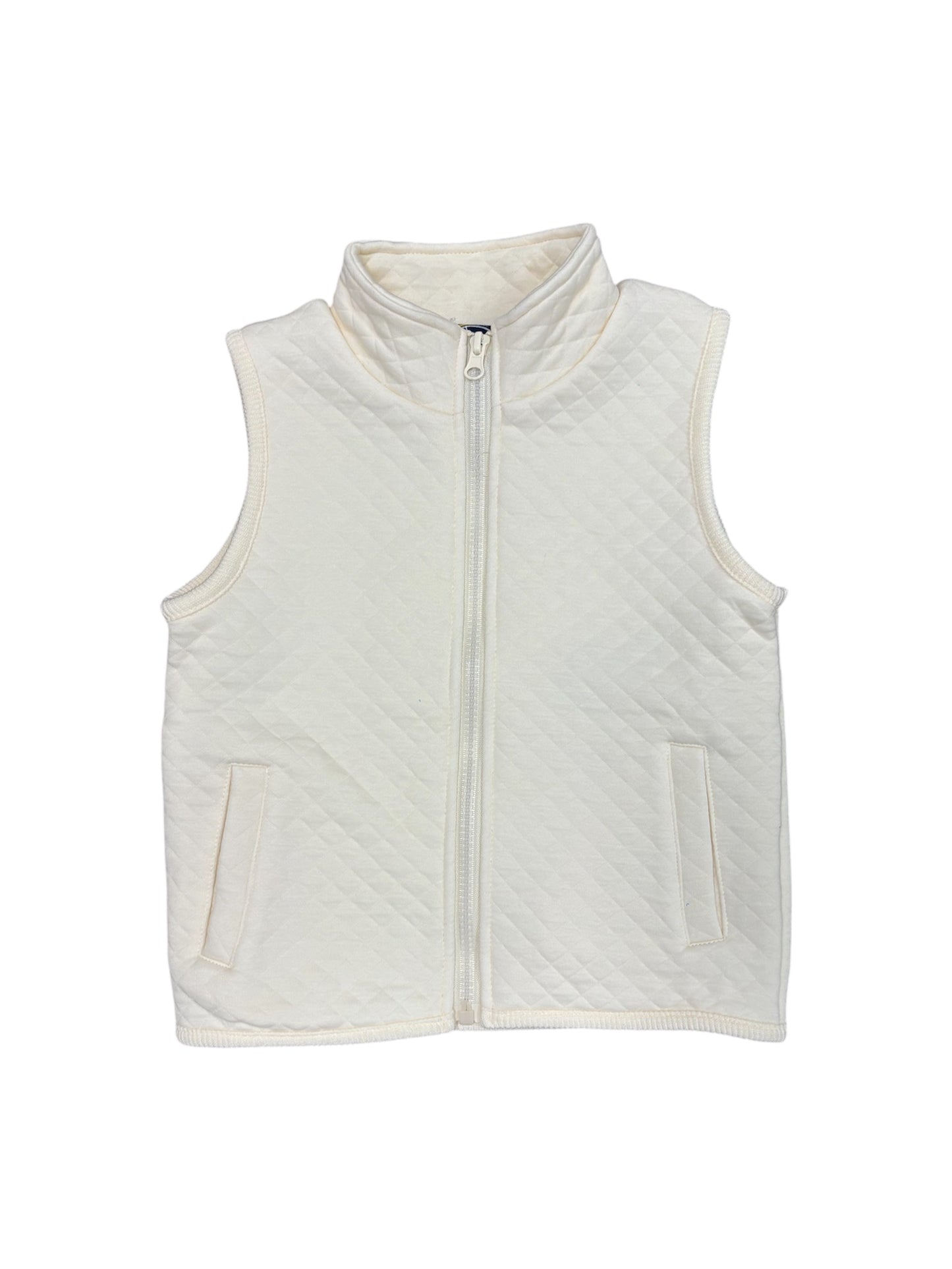 Cream Quilted Vest