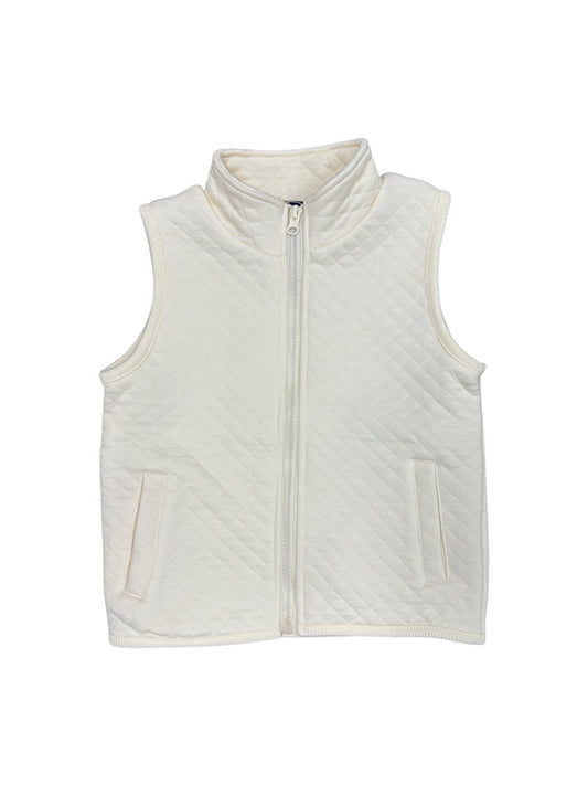 Cream Quilted Vest