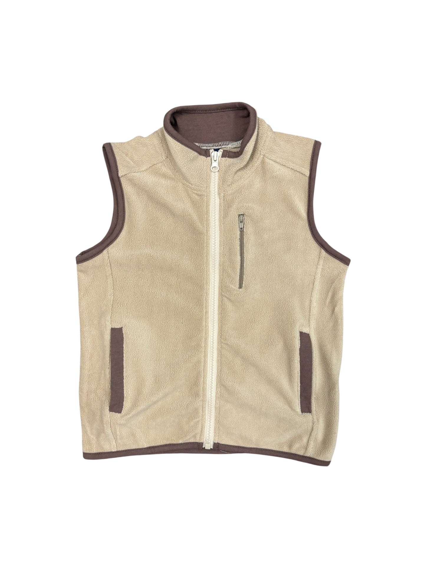 Tan Fleece Vest
