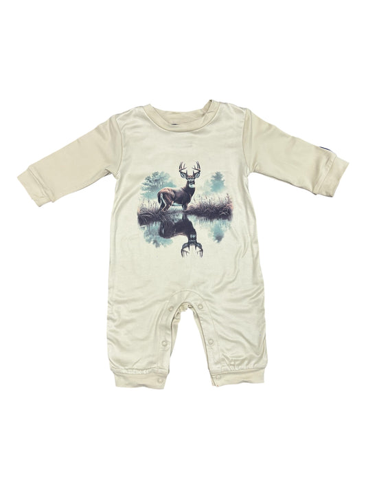 Deer Reflection Boy Romper