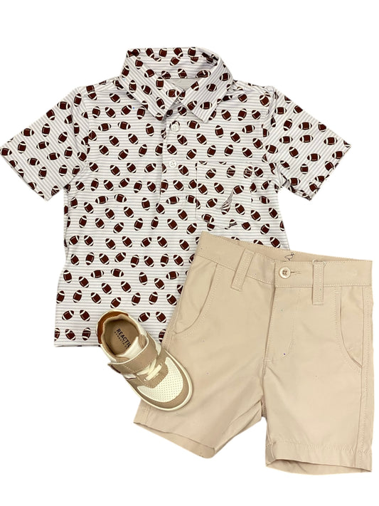 Miles Perf. Football Polo