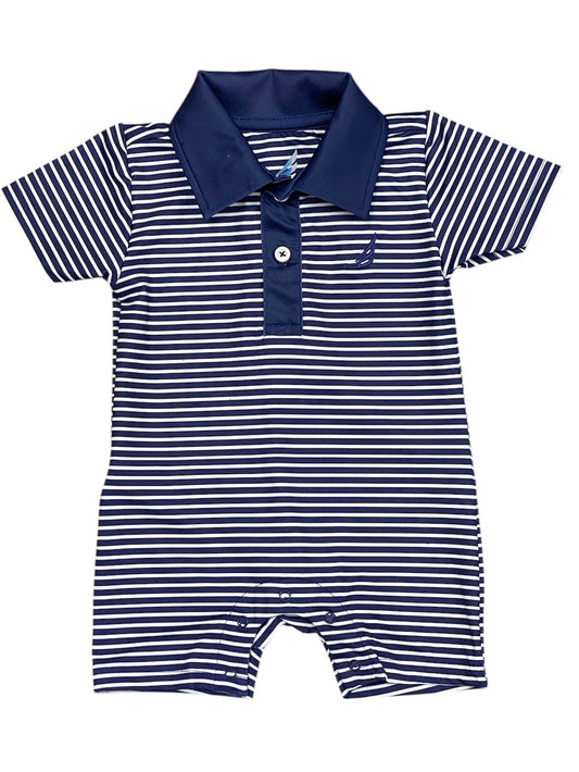 Banks Perf. Navy Stripe Romper