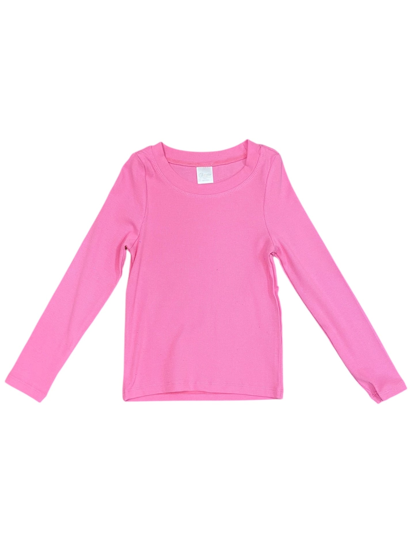 Perfect Pink Ribbed Top