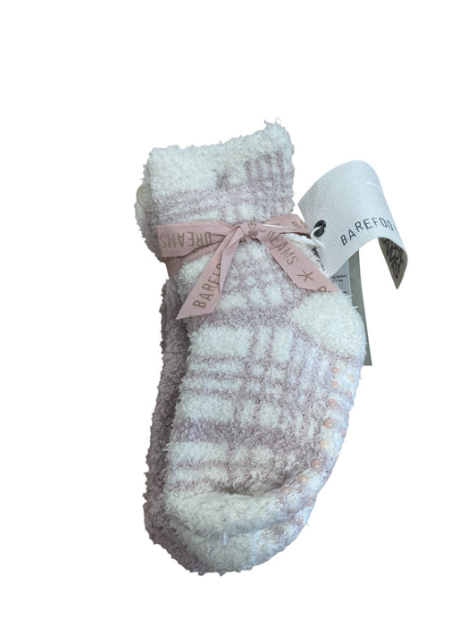 CC Toddler Plaid Sock Set Barely Pink-Cream