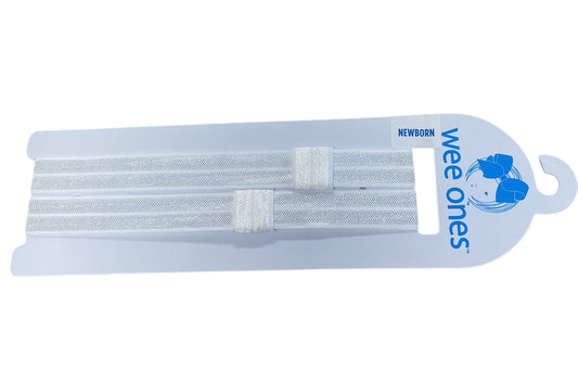 2 Pack Add-A-Bow Elastic Headband White