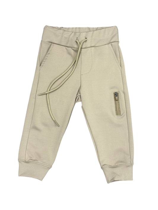 Khaki Zipper Jogger