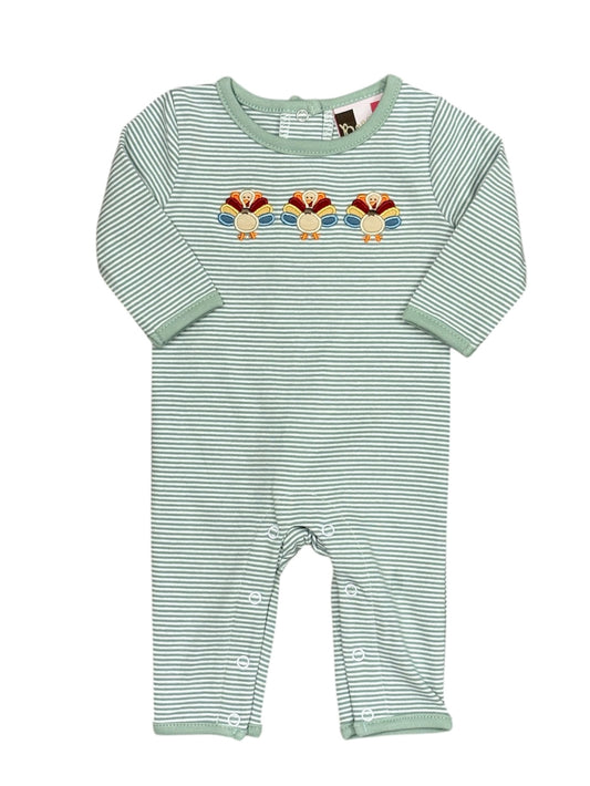 Turkey Applique Boys Romper