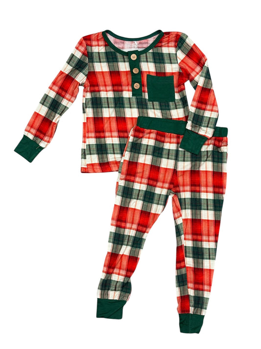 Cozy Holiday Plaid Pj Set