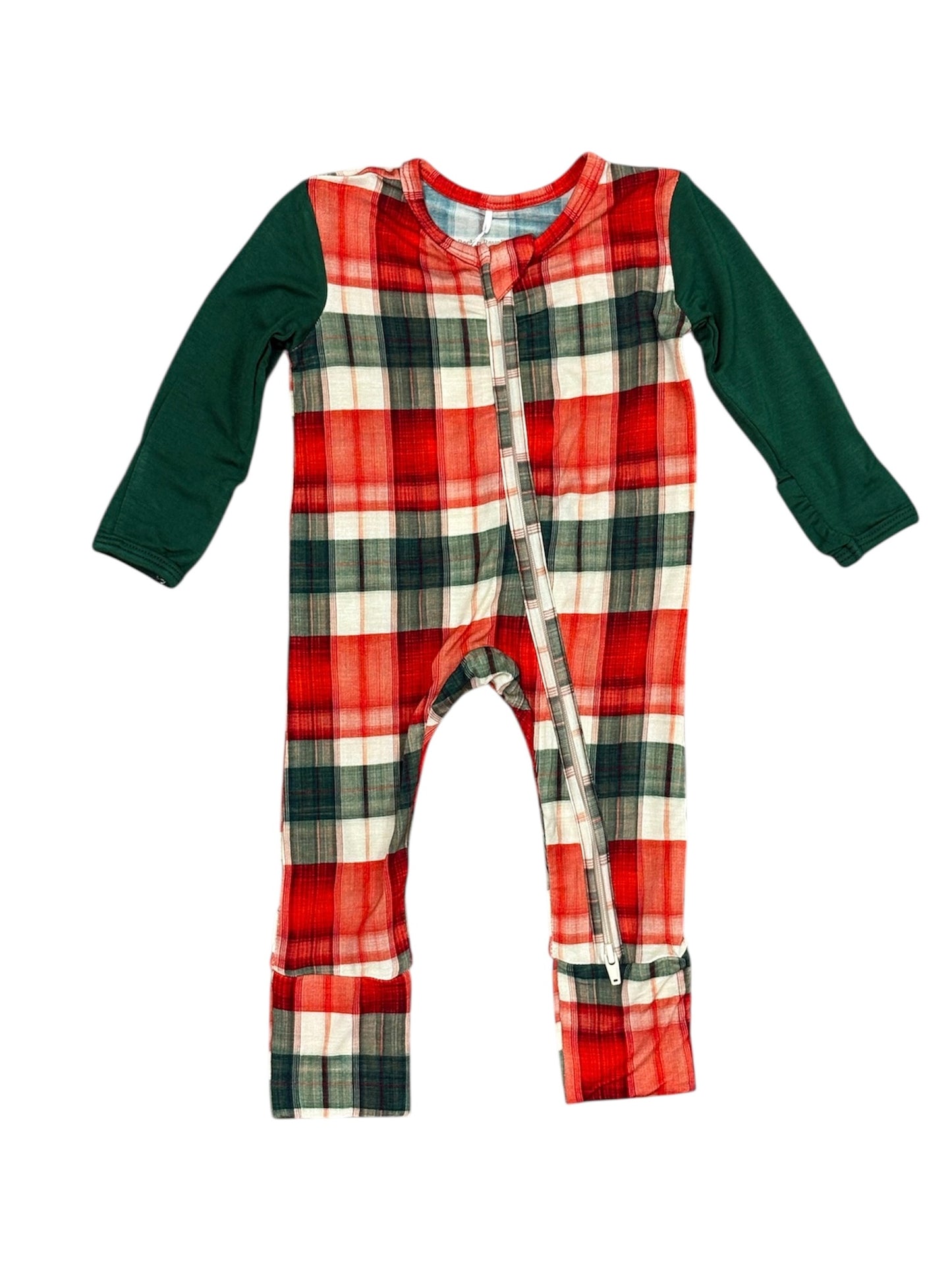 Cozy Holiday Plaid Footie