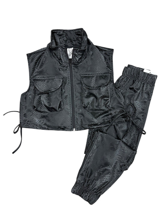 Black Pleather Pant