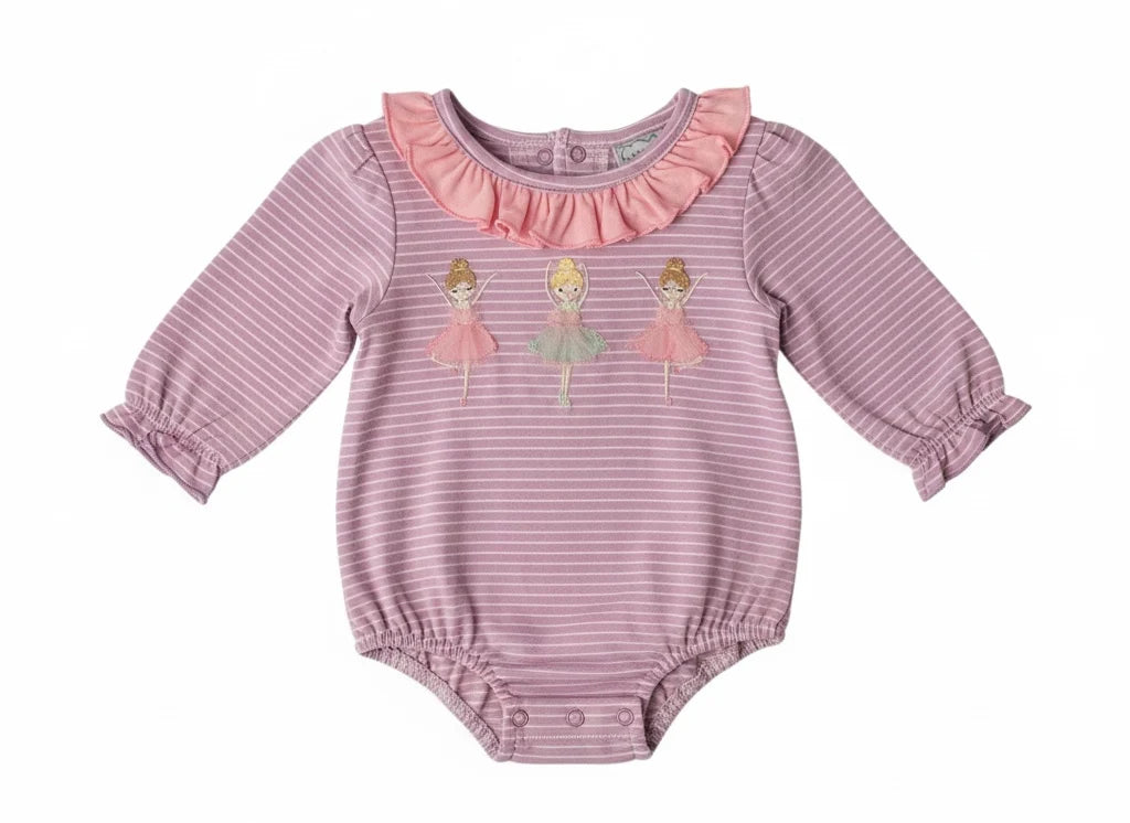 Ballerina Applique L/S Bubble