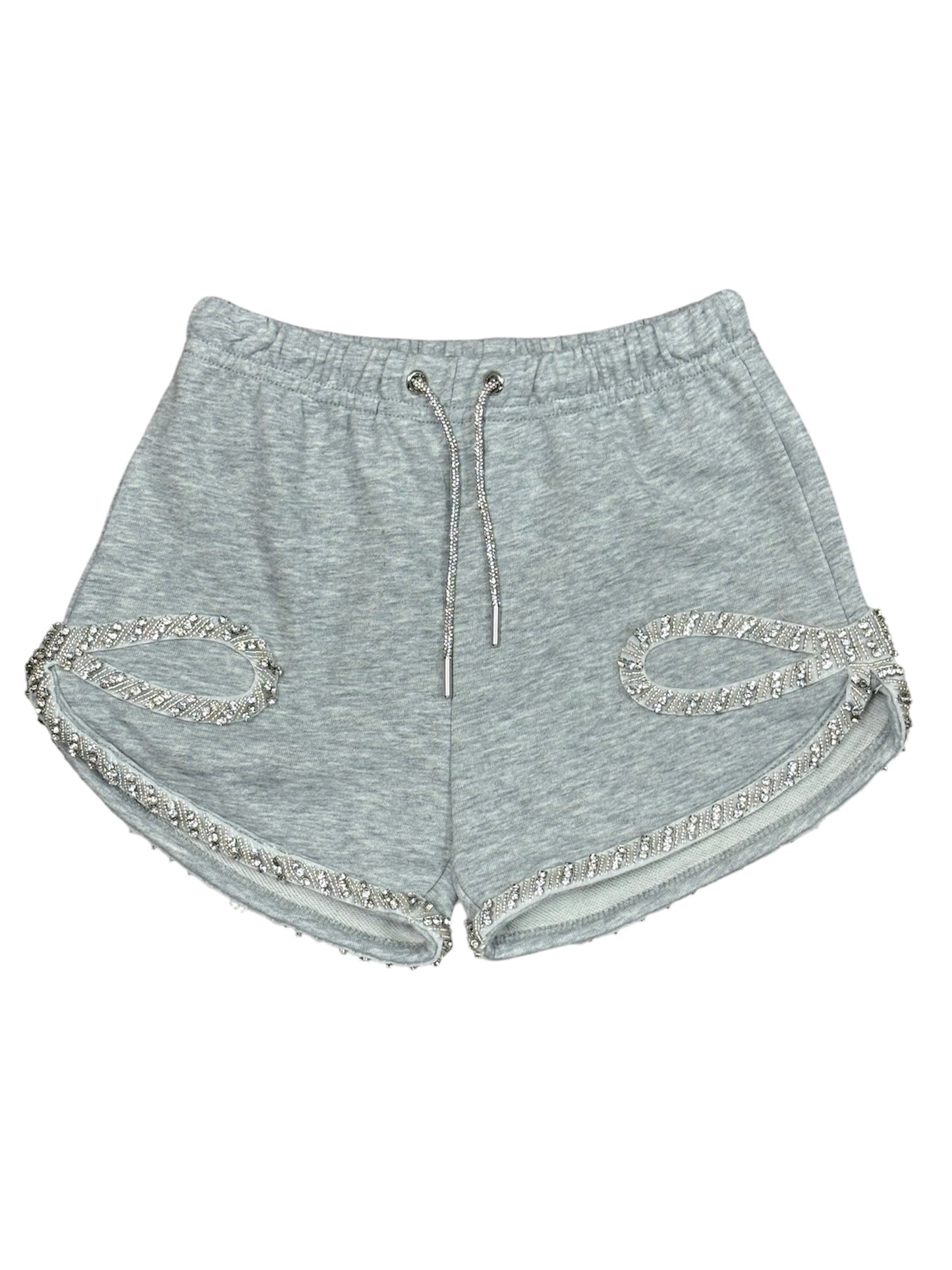 Grey Ribbon Short Set