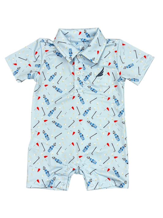 Performance Golf Polo Romper