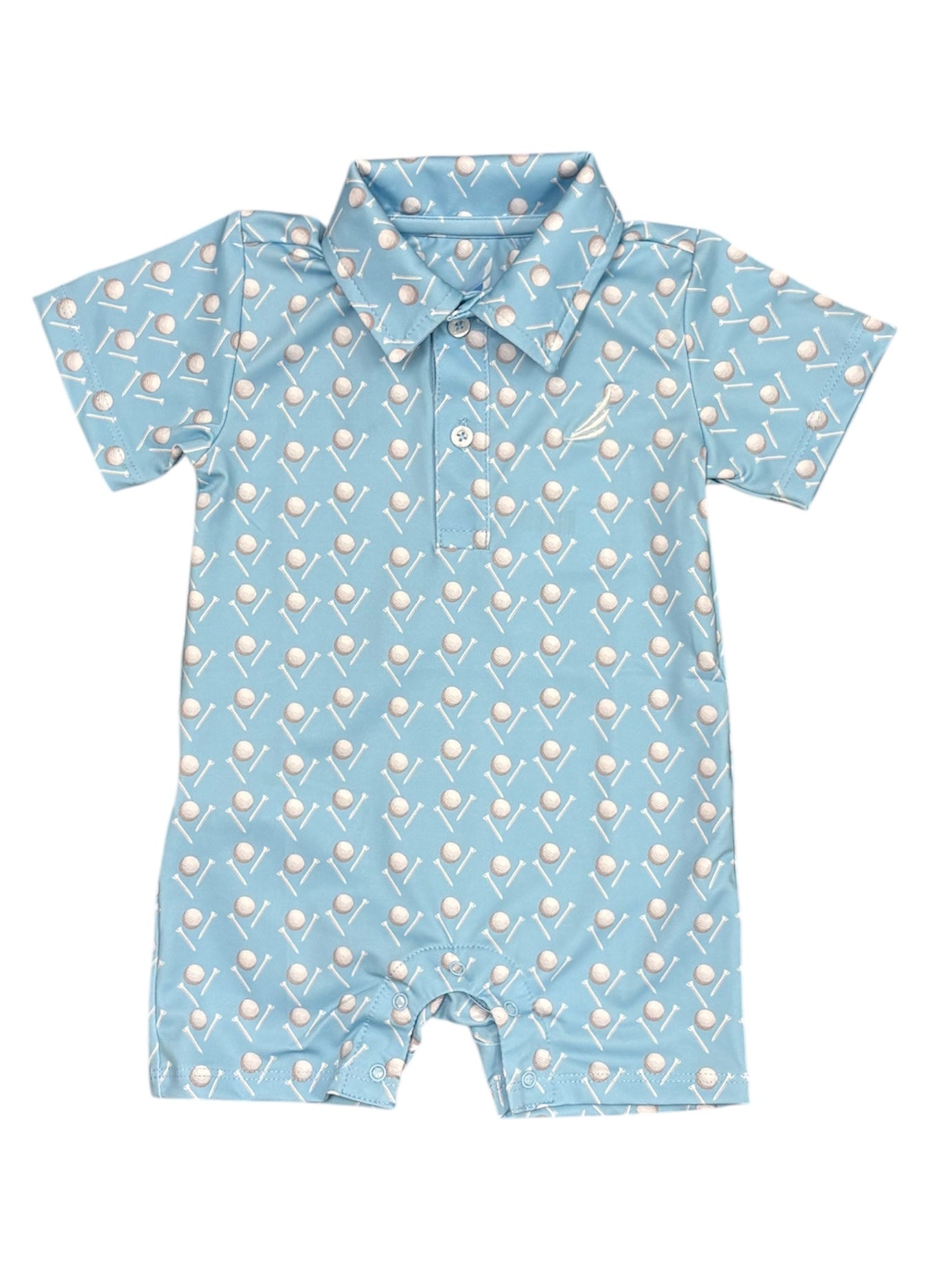 Performance Golf Balls & Tees Polo Romper