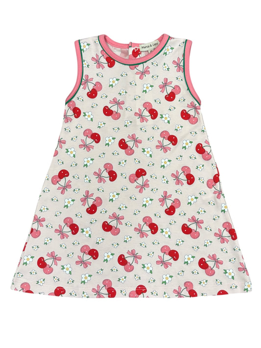 Cherries A Line Dress