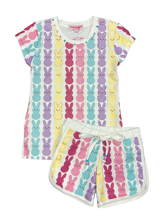 Rainbow Peep Bunny Set